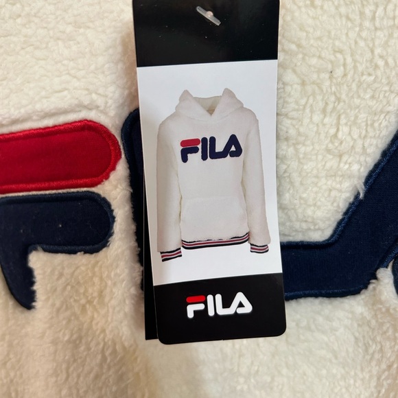 Youth YXXL (18-20) FILA Sherpa hoodie NWT soft. Unisex adult medium. - Picture 7 of 8